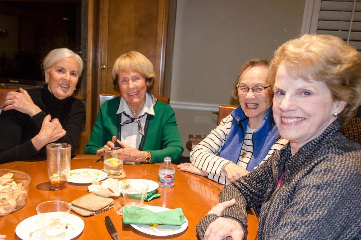Photo of four women at a party